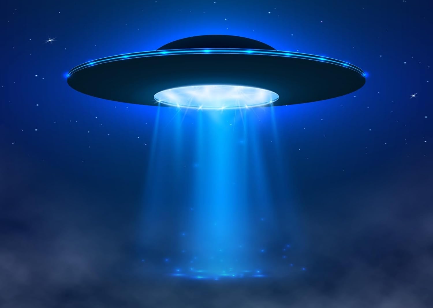 20x10ft UFO Backdrop Sci-Fi Alien Spaceship Background Glowing Flying Saucer Decor Outer Space Party Supplies Cosmic Theme Photo Booth Banner Science Fiction Celebration Decoration