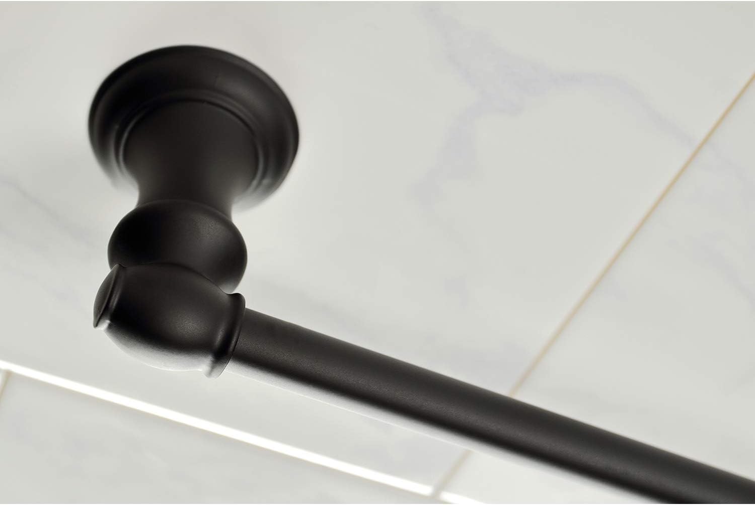 Kingston Brass BAHK2612478K Provence 5-Piece 18-Inch and 24-Inch Towel Bars Bathroom Accessory Set in Matte Black