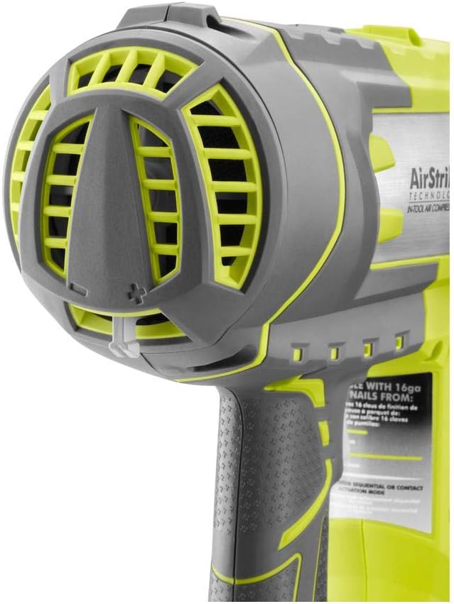 Ryobi P325 One+ 18V Lithium Ion Battery Powered Cordless 16 Gauge Finish Nailer (Battery Not Included, Power Tool Only)