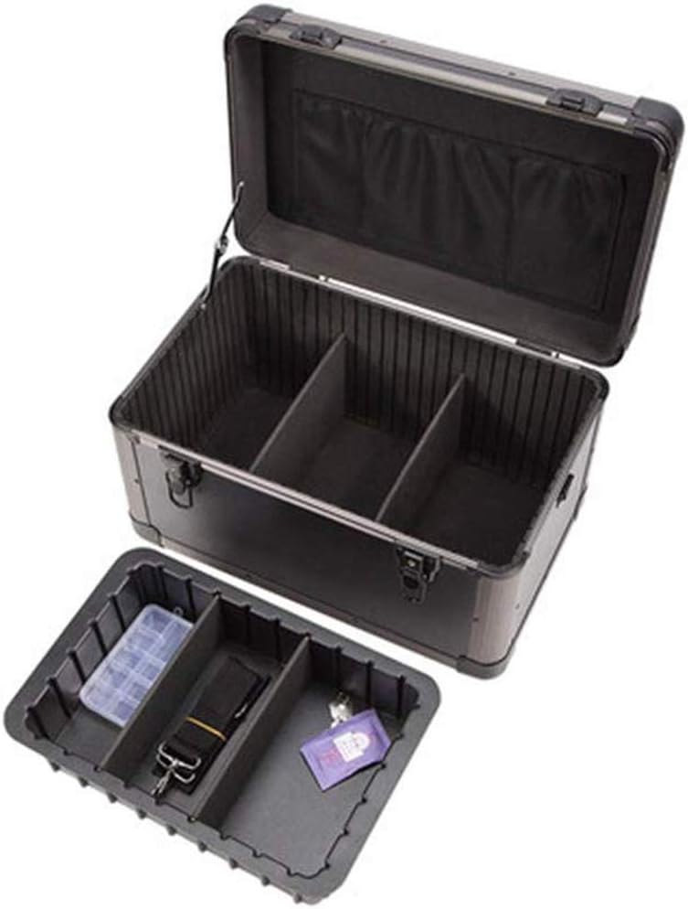 Portable First Aid Box Lockable 2 Layer Case Medicine Storage Aluminum kit Bag Large Adjustable Shoulder Strap