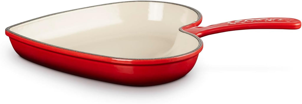 Le Creuset Enameled Cast Iron Traditional Heart Skillet, 10.25, Cerise