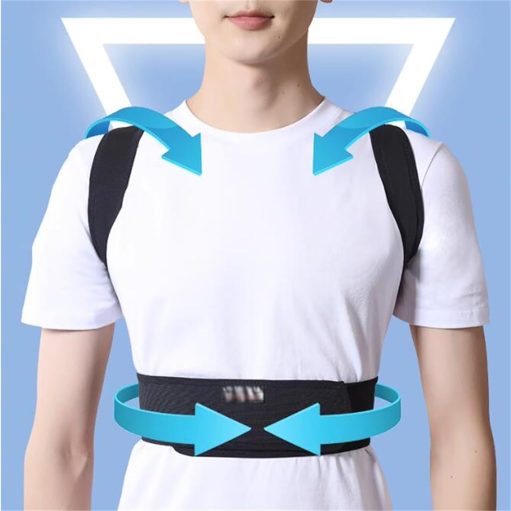 Hunback Tor Straight Back Correction Tape Corrects Spine Improves Round Shoulder(Medium)