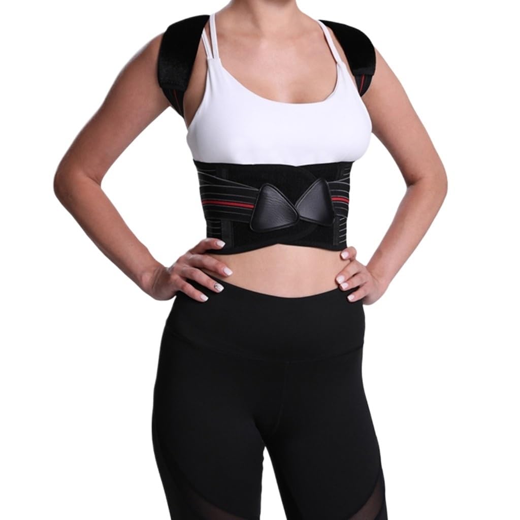 Adjustable Posture Corrector Back Support Shoulder Brace Correction Spine Postural Fixer Tape(Small)