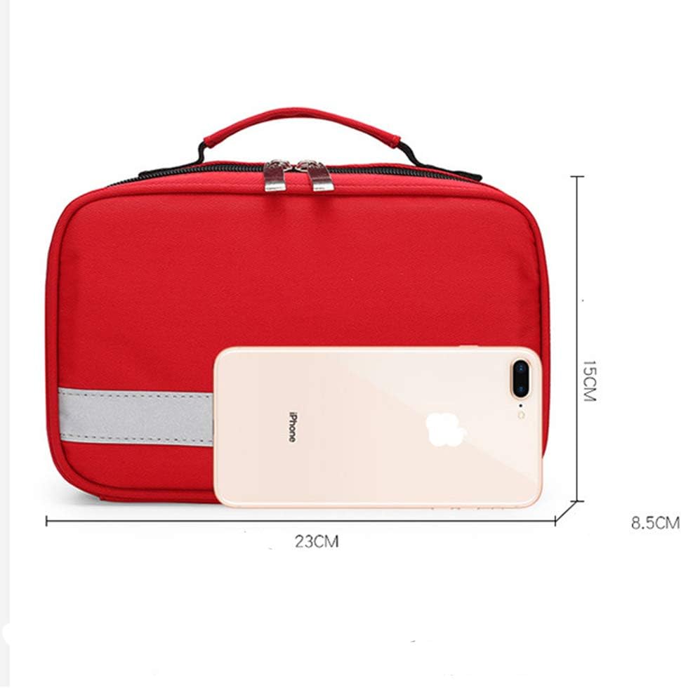 First Aid Kit Waterproof Portable Small Medicine Cold Storage Box Insulin Insulation Bag for Home, Workplace, Car, Caravan, Travel, Camping, Hiking
