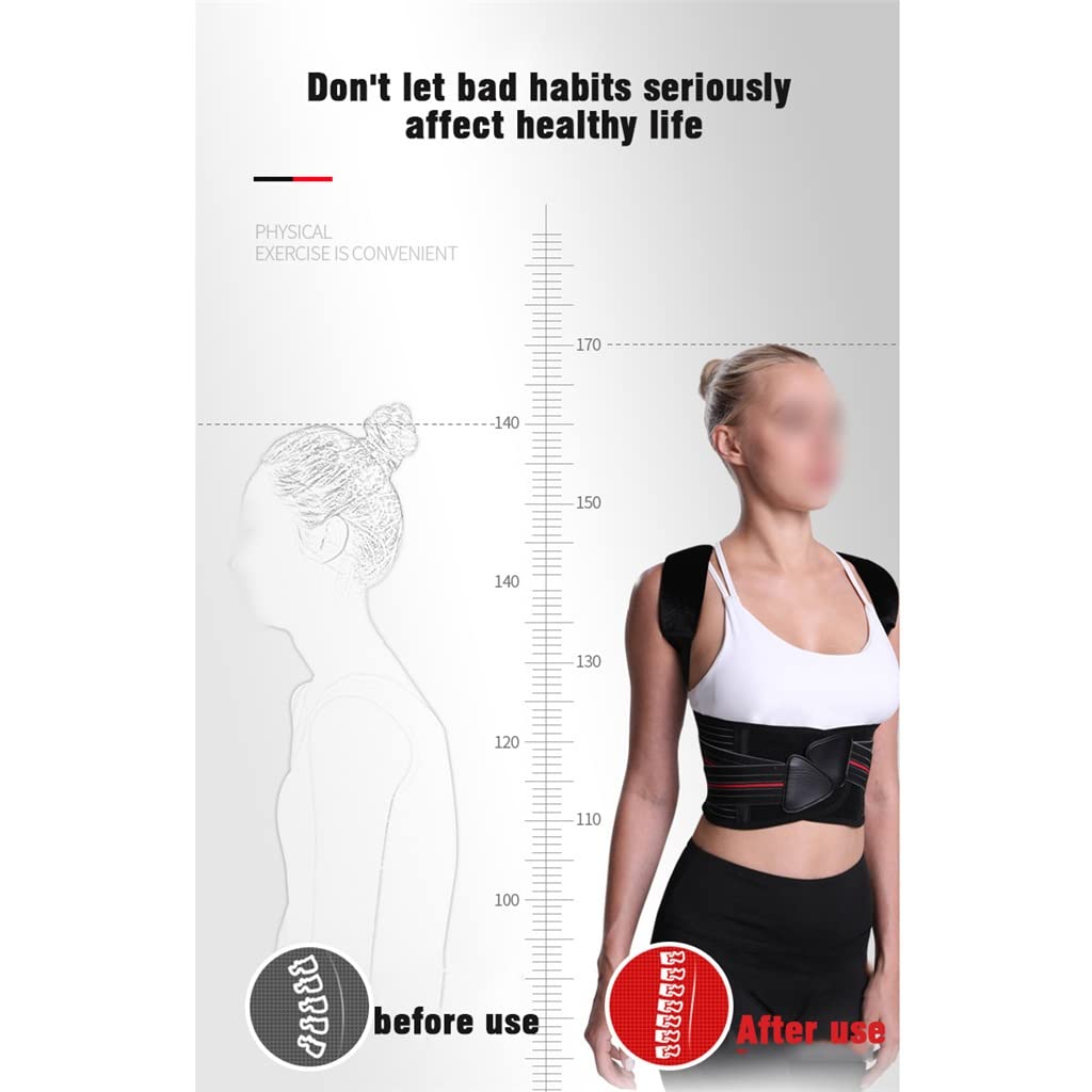 Adjustable Posture Corrector Back Support Shoulder Brace Correction Spine Postural Fixer Tape