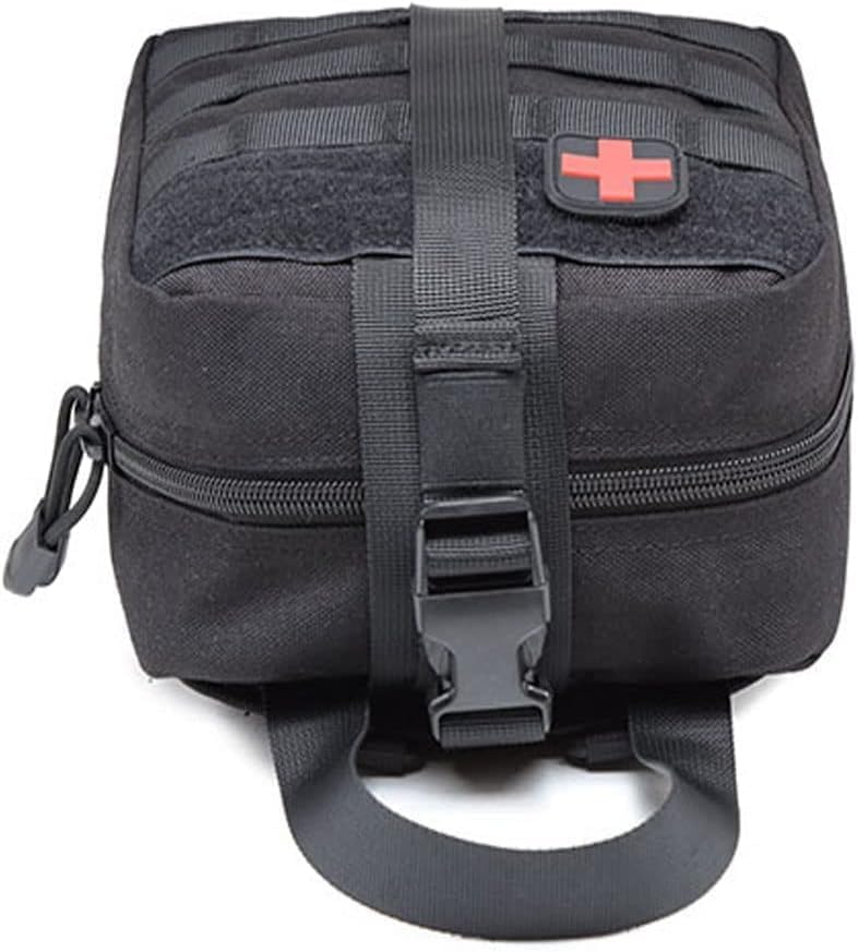 Medical Rescue Emergency Survival Kit, Small Portable First Aid Kit Bag,1000D Polyester Field Emergency Package(A)