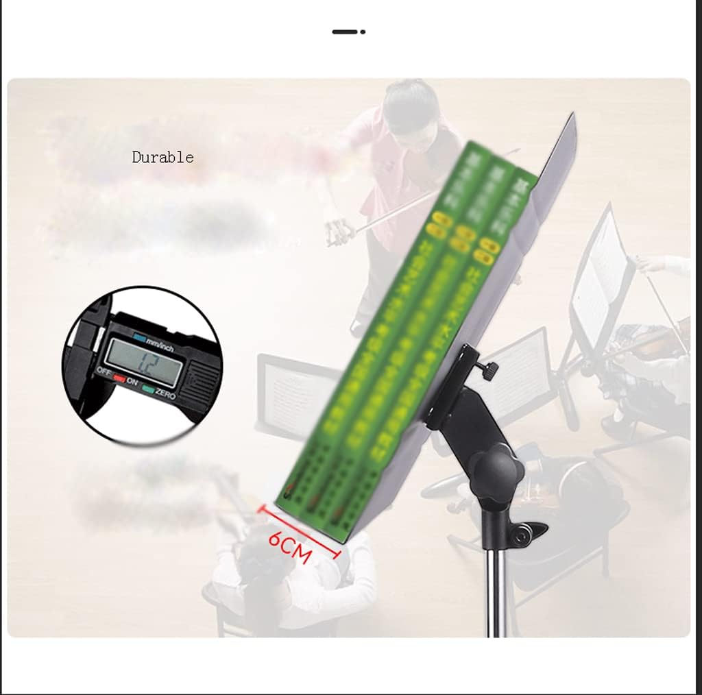 OSCCAR Music Stand Dual-Use Professional Portable Sheet Music Stand with Microphone Stand Phone Holder and Carry Bag Projector Stand Sheet Music Stand