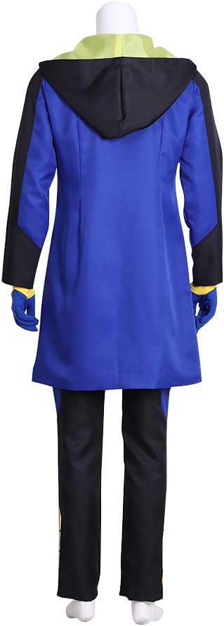 CosplayDiy Men's Suit for Static Shock Cosplay Static Costume Full Set Adult Canival Party Fancy Dress Outfit