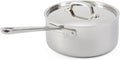 Martha by Martha Stewart 3-Quart Triply Stainless Steel Low Saucepan w/Lid