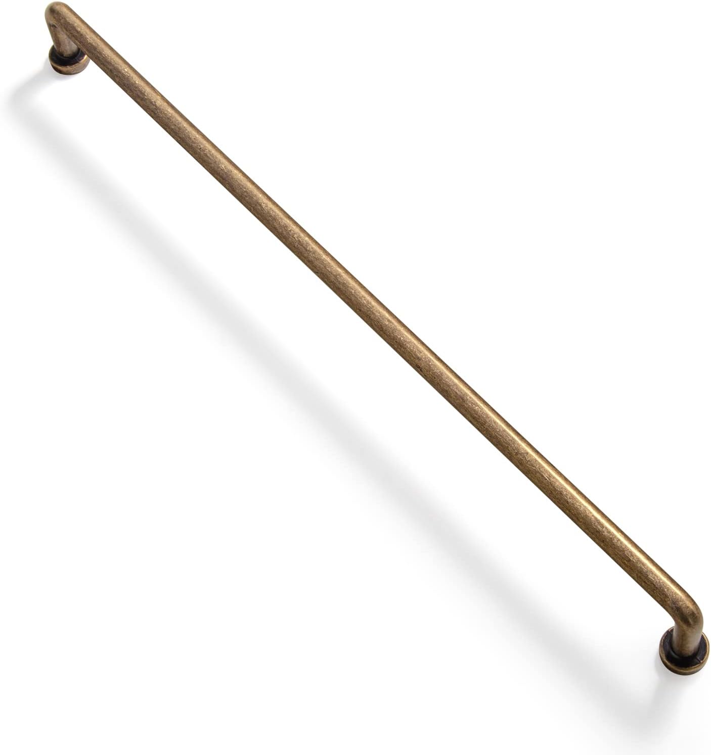 Goo-Ki 6 Pack 12 5/8'' Center to Center Antique Brass Cabinet Bar Pulls Vintage Drawer Handles Closet Classic Retro Home Kitchen Improvement Hardware