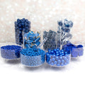 Blue Deluxe Bulk Candy Buffet Mix Including Chocolates, Jelly Beans, Gummies, Lollipops & More Assorted Treats - Ideal For Dessert Tables And Party Displays (10.2lbs)