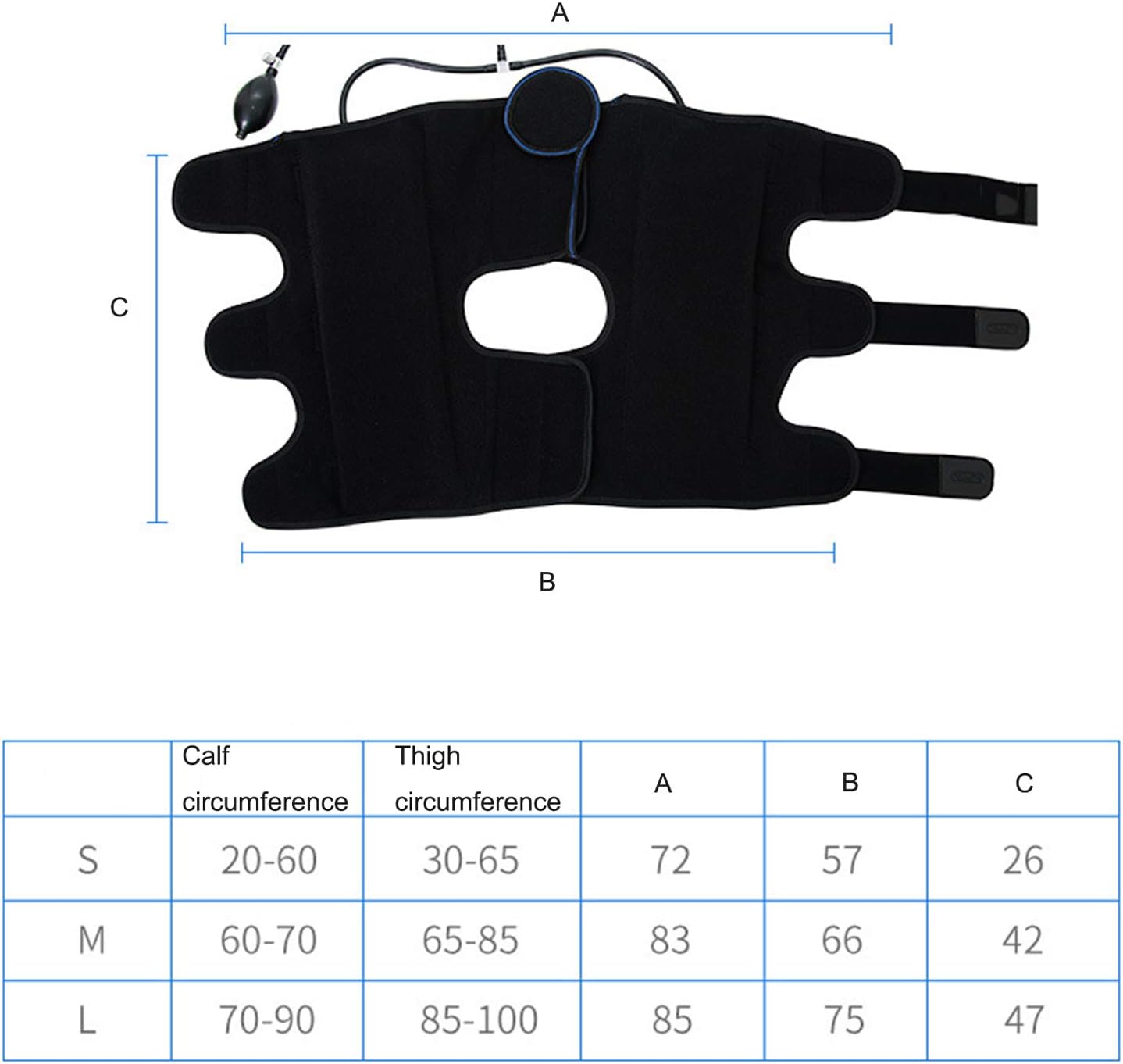 Leg Correction Belt Adjustable Leg Correction Belt O-Shaped Leg Correction Belt Reinforced Belt kit Adult Children's Correction Belt (Blue) (Black//Black Small)