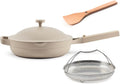 Our Place Always Pan 2.0 | 10.5' Ceramic Pan with Modular Lid, Steamer Basket & Spatula | Patented 10-in-1 Nonstick, Non-Toxic Cookware Made Without PFAS | Induction & Oven-Safe up to 450°F | Steam