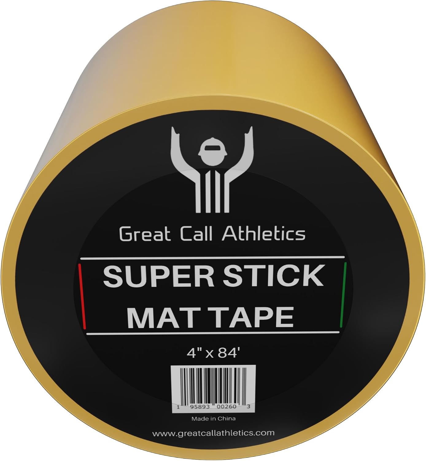 Great Call Athletics | 1 Case of 18 Rolls | Professional Super Stick Wrestling Mat Tape | 4' x 84' | Wrestling Gymnastics MMA Floor Clear Reusable