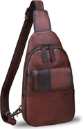 Genuine Leather Sling Bag - Handmade Leather Backpack for Women and Men - Crossbody, Chest Bag