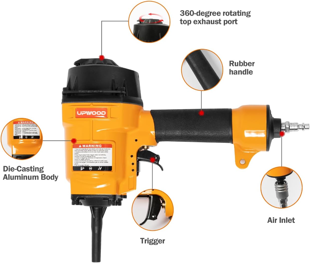 Heavy Duty Air Punch Nailer Air Nail Puller Pneumatic Denailer Tool for Hard Wood Metal Recycling NP55 Nail Remover