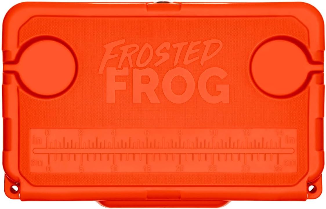 USA Made Frosted Frog 20 Quart Ice Chest Heavy Duty High Performance Roto-Molded Commercial Grade Insulated Cooler