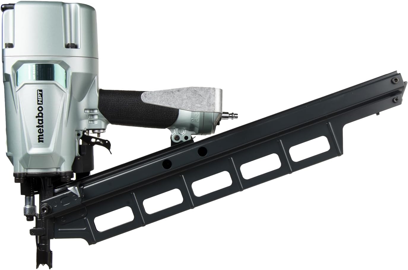 Metabo HPT Framing Nailer, Pro-Preferred Pneumatic Power Nailer & Framing Tool for Flooring, Roof Decking, Selectable Trigger & Rafter Hook, 21° 2' to 3-1/4' Plastic Collated Nails, NR83A5