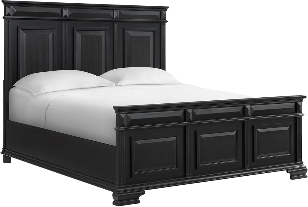 Picket House Furnishings Sumner King Panel 5PC Bedroom Set in Black