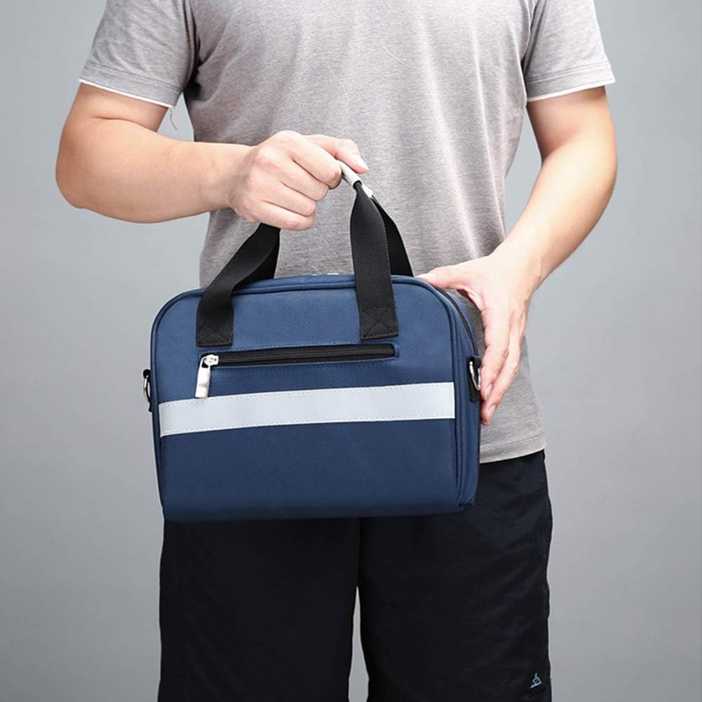Waterproof First Aid Kit Bag, Compact Survival Insulin Cold Storage with Labeled Compartments for Home, Workplace, Car, Caravan, Travel, Camping, Hiking