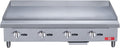 Commercial Countertop Griddle, ETL 48' Flat Top Grill Natural Gas (NG) / Propane, 4 Burners - 120000 BTU