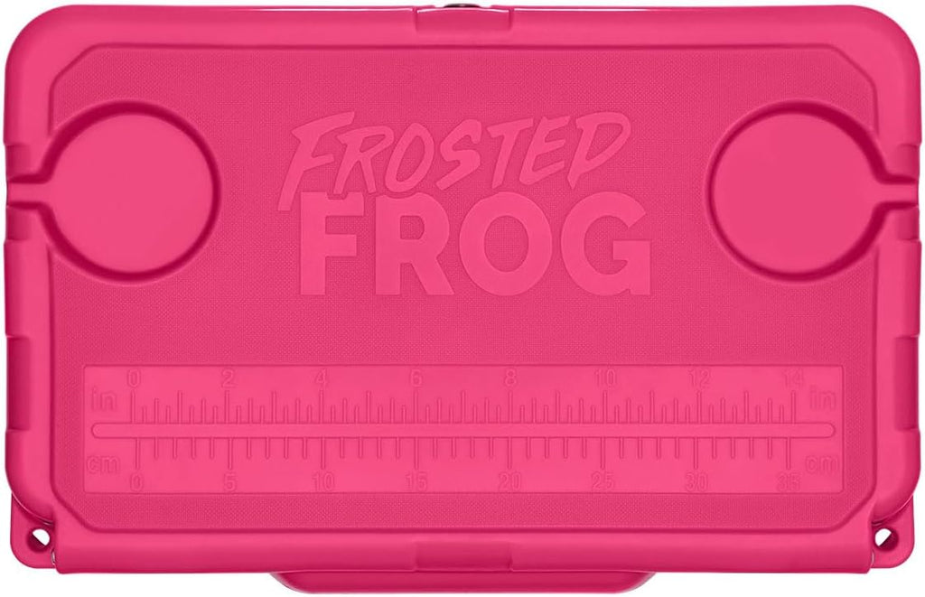USA Made Frosted Frog 20 Quart Ice Chest Heavy Duty High Performance Roto-Molded Commercial Grade Insulated Cooler
