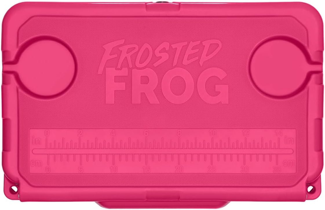USA Made Frosted Frog 20 Quart Ice Chest Heavy Duty High Performance Roto-Molded Commercial Grade Insulated Cooler