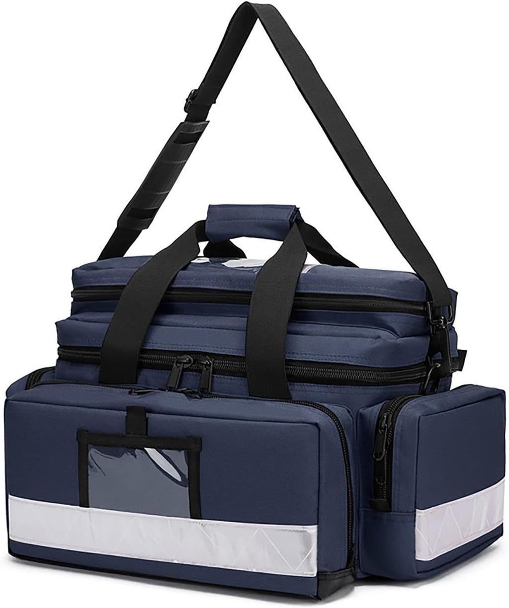 First Responder Bag, Nurse Supply with Shoulder Strap Trauma Backpack Emergency for Home Visit, Health Care, Hospice, Travel, or Event