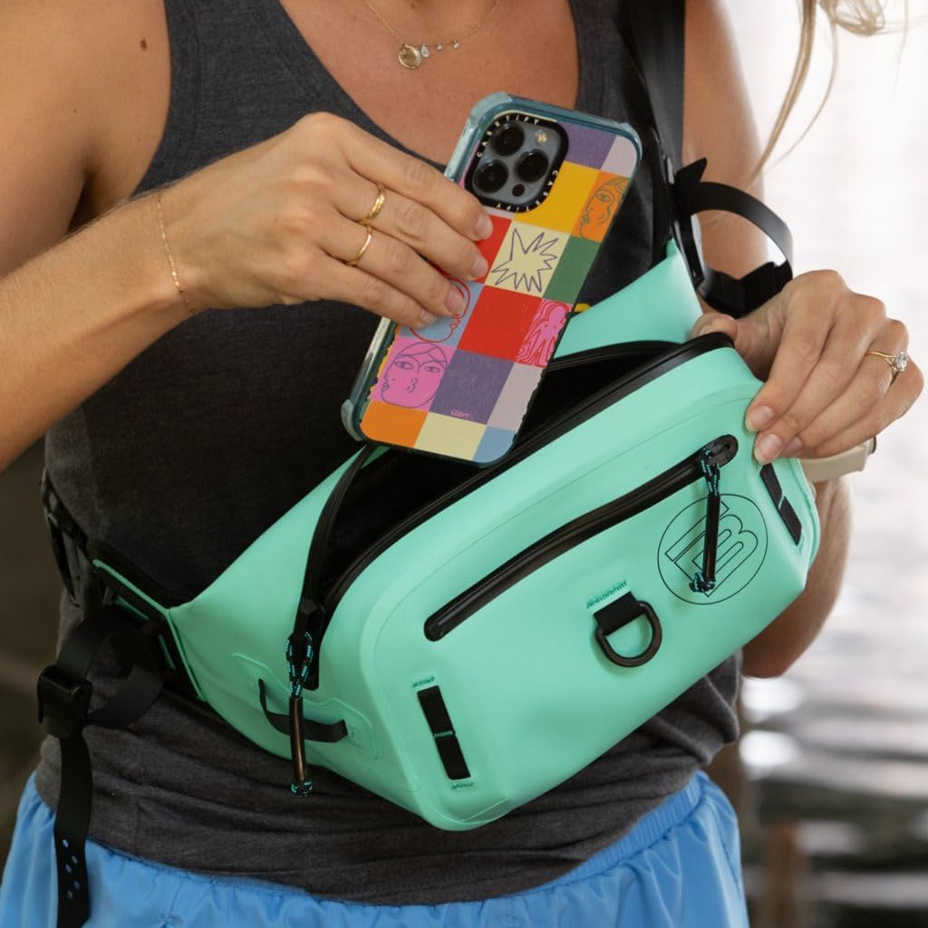 BOTE Highwater Waist Belt Pack Fully Waterproof SUP Zip Up Fanny Bag Adjustable Strap Outdoor Water Sports Extra Storage Completely Submersible