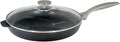 Swiss Diamond Nonstick Frying Pan Hybrid Ceramic and Diamond-Infused Fry Pan With Glass Lid, Dou Ceramic, Dishwasher and Oven Safe Fry Pans (11 IN)