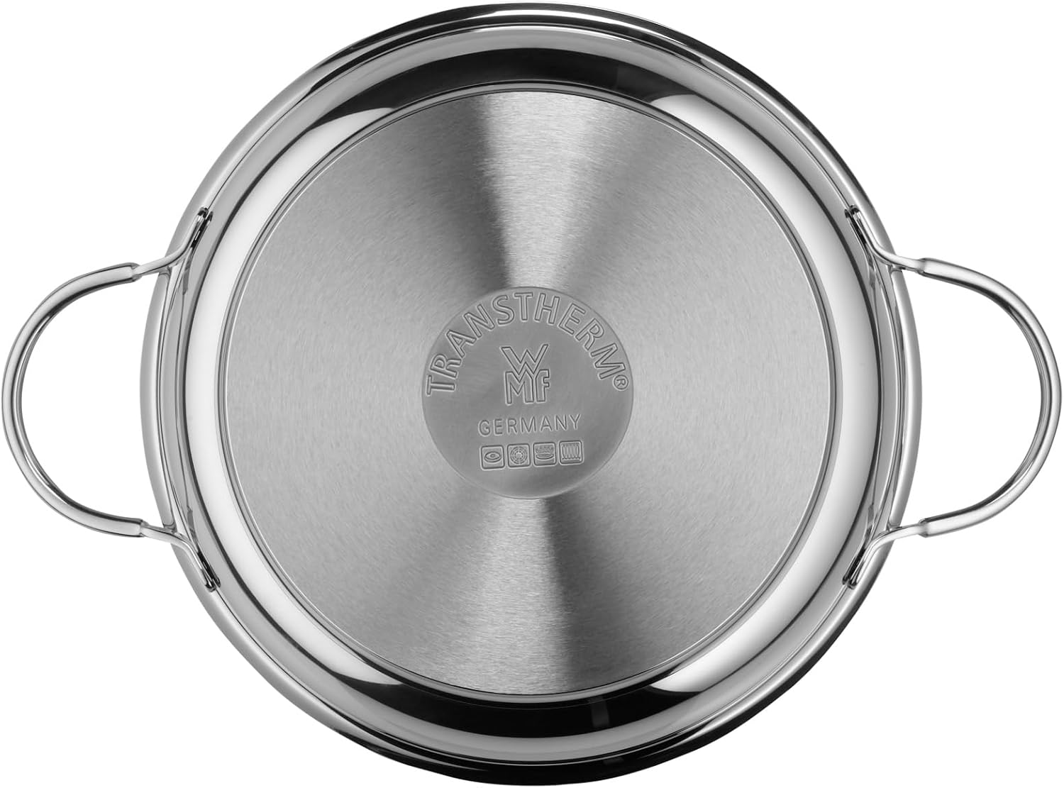 WMF Serving pan uncoated Ø 24cm Profi Made in Germany Pouring Rim Stainless Steel Handle Cromargan Stainless Steel Suitable for Induction Dishwasher-Safe