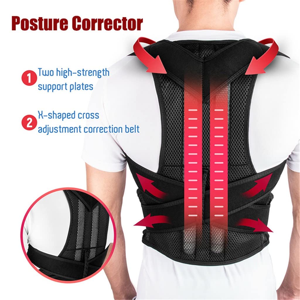 Adjustable Posture Corrector Back Support Shoulder Brace Correction Spine Postural Fixer Tape