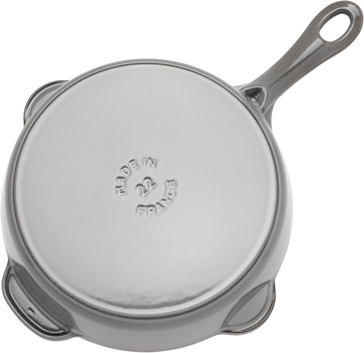 STAUB Cast Iron 8.5-inch Traditional Deep Skillet - Graphite Grey