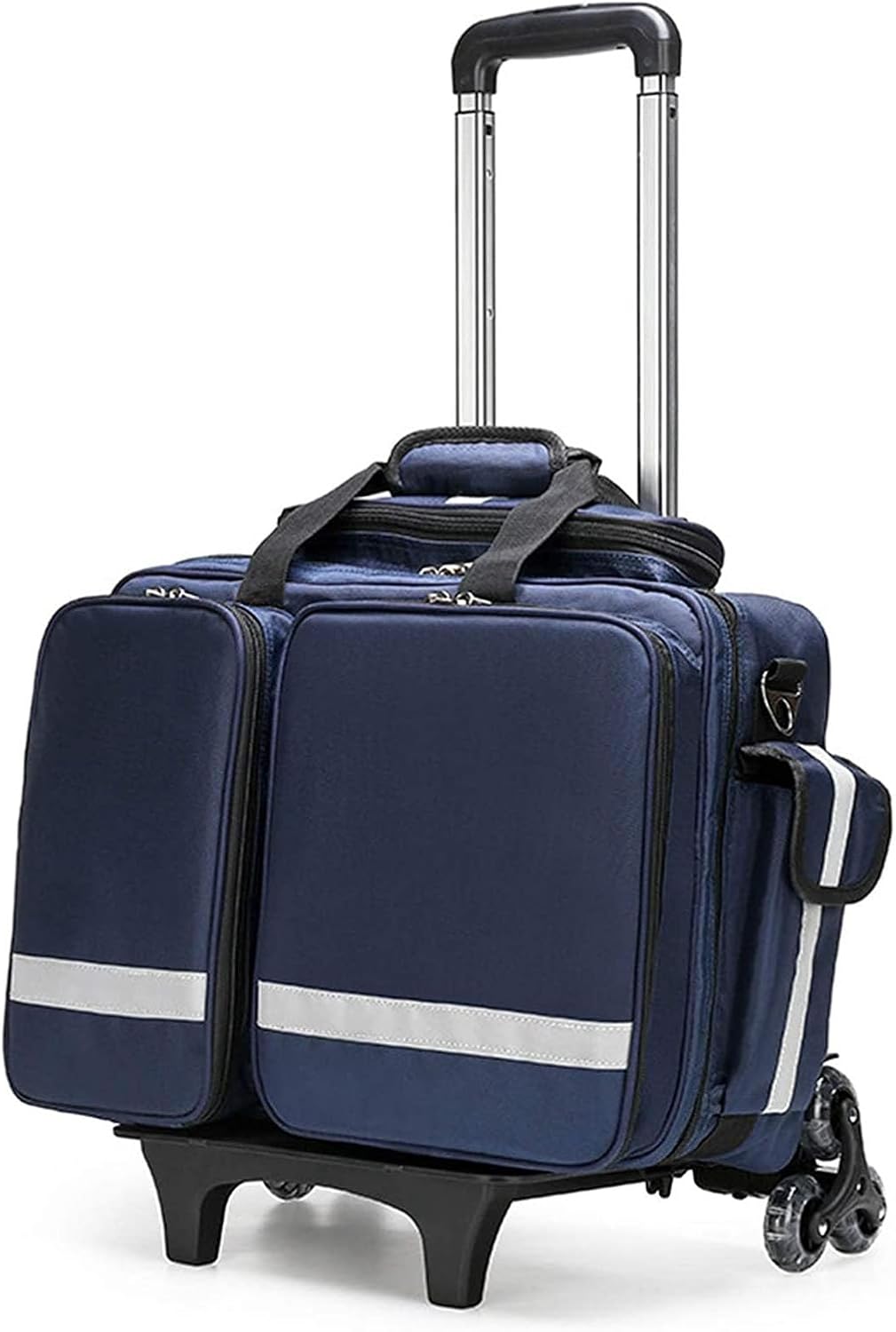 Professional First Aid Kit Bag, Large Capacity, Waterproof Emergency Rescue Ideal for EMT, EMS, Paramedics Portable Storage with Dividers(B)
