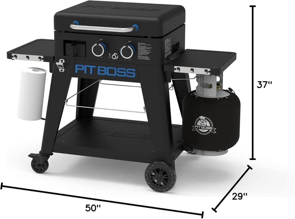 PIT BOSS Ultimate PB2BGD2 Gas Griddle, 2 Burner, Black