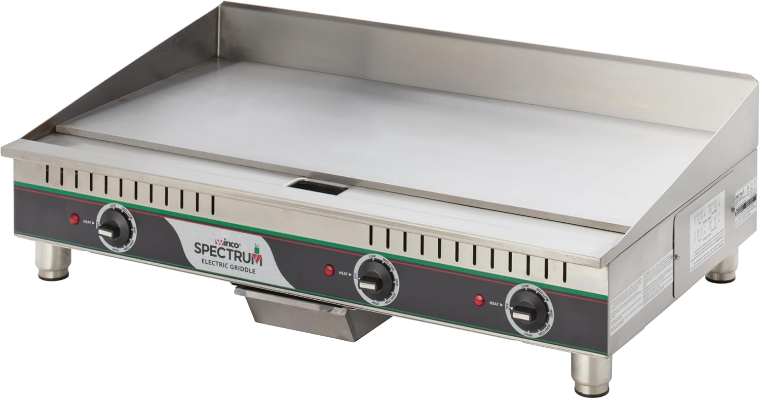 Winco Commercial-Grade Electric Griddle, 36'