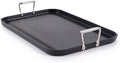 All-Clad HA1 Hard Anodized Nonstick Griddle Pan For Stovetop 13 x 20 Inch, Double Burner, Professional Cookware, Dishwasher-Friendly, Oven-Safe Up to 500°F, Black