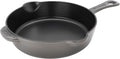 STAUB Cast Iron 8.5-inch Traditional Deep Skillet - Graphite Grey
