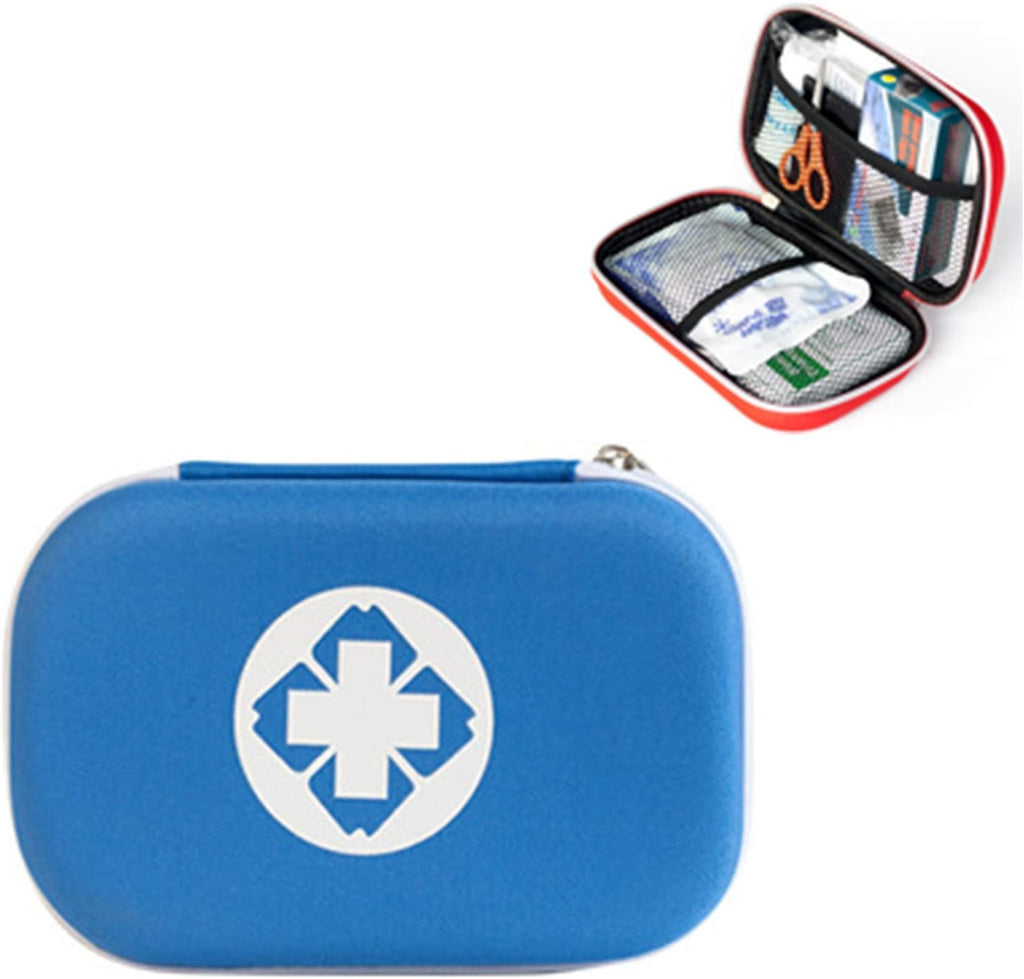 Portable First Aid Kit Bag, Mini Medicine Storage Bag Compact Emergency Bag Case for Workplace Home Outdoors Hiking Camping Cars Holidays (44pcs)