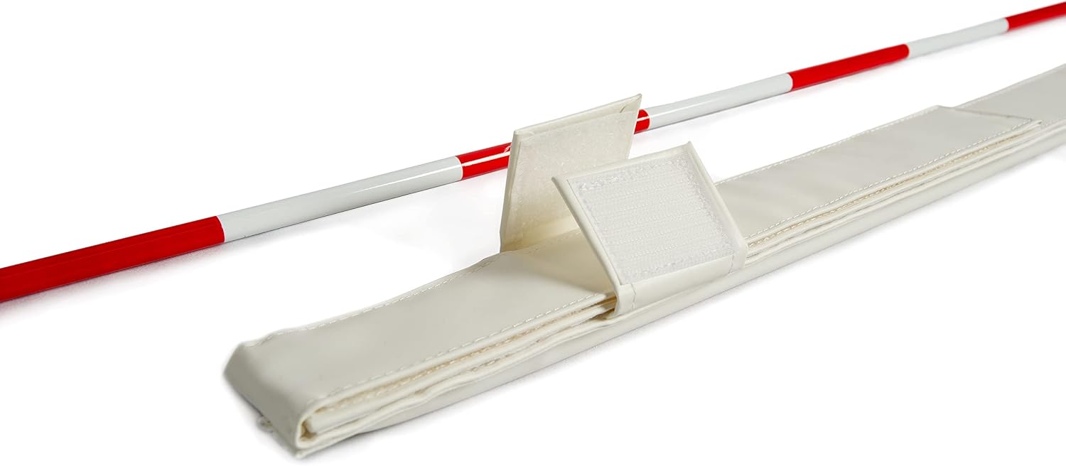 Tandem Sport Volleyball Collapsible Net Antennae - 2 Red & White Antennae - Volleyball Referee Equipment - Fits Both 36' & 1 Meter Nets, Set of 2