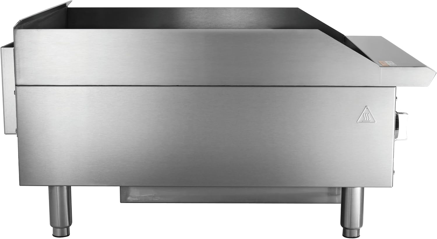 Kratos 24' Wide Commercial Restaurant Gas Countertop Griddle, Thermostatic Controls, 2 Burners, 60,000 BTU Output (29Y-007)