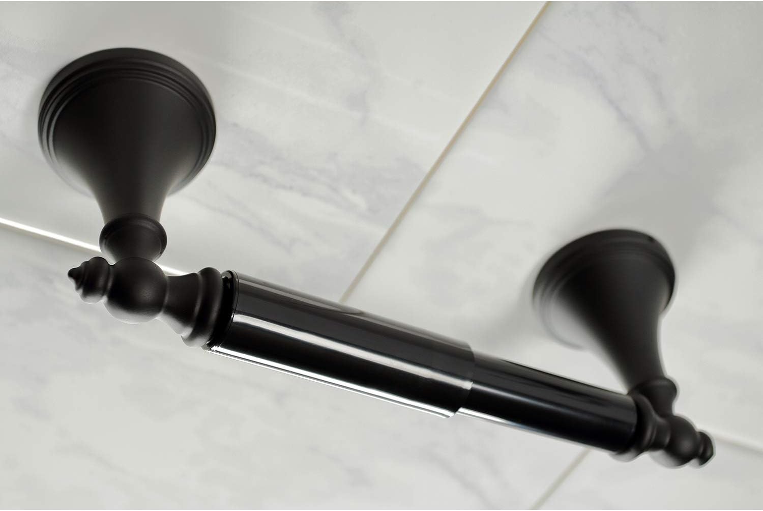Kingston Brass BAHK1612478K Naples Bathroom Hardware Set, Matte Black 27.56 x 6.13 x 2.25