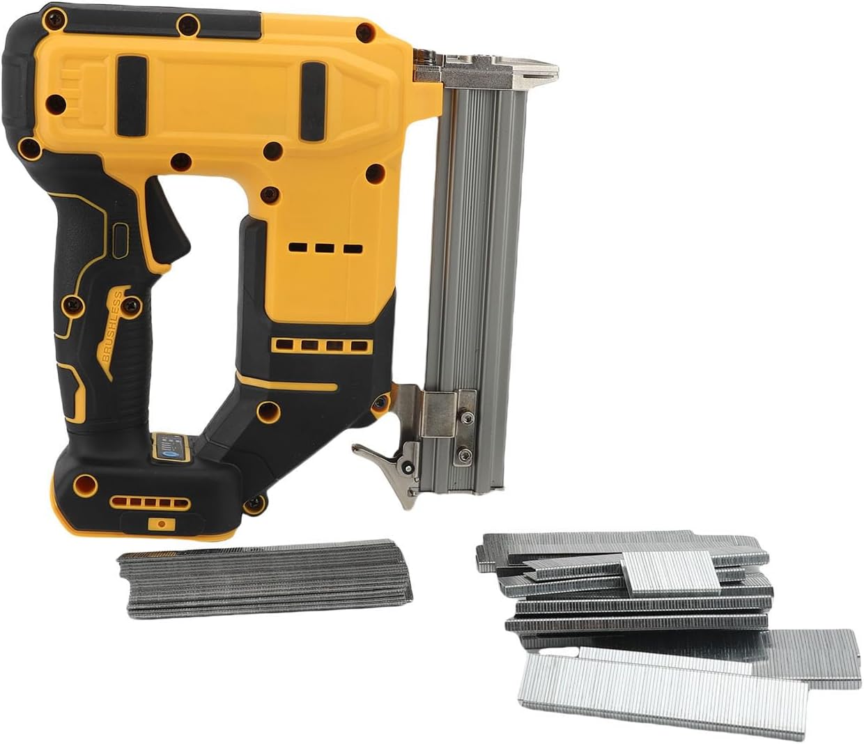 Naroote Brad Nailer Cordless 2 in 1, 1280W 20V Electric Staple Nail Gun with Comfortable Handle, Water Proof, Lightweight & Self Locking Switch for Woodworking, Carpenter