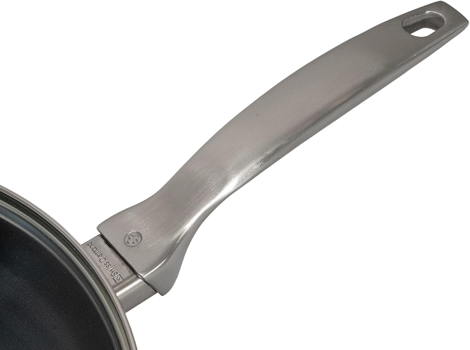 Swiss Diamond Nonstick Frying Pan Hybrid Ceramic and Diamond-Infused Fry Pan With Glass Lid, Dou Ceramic, Dishwasher and Oven Safe Fry Pans (11 IN)