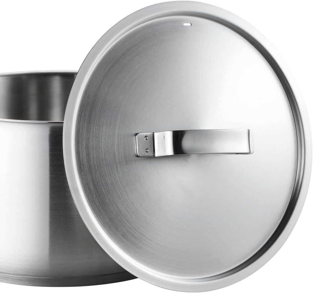Fiskars 1064750 Saucepan with Handle, 1.5 L, Uncoated Saucepan, Suitable for All Cookers, Recycled Stainless Steel, Silver, 1064750