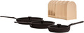 Our Place 8-Piece Essentials Complete Cookware Set - Ceramic Fry Pan Trio & Modular Rack Storage | Nontoxic Thermakind™ Nonstick, Oven Safe up to 450°F & Compatible with All Cooktops | Char