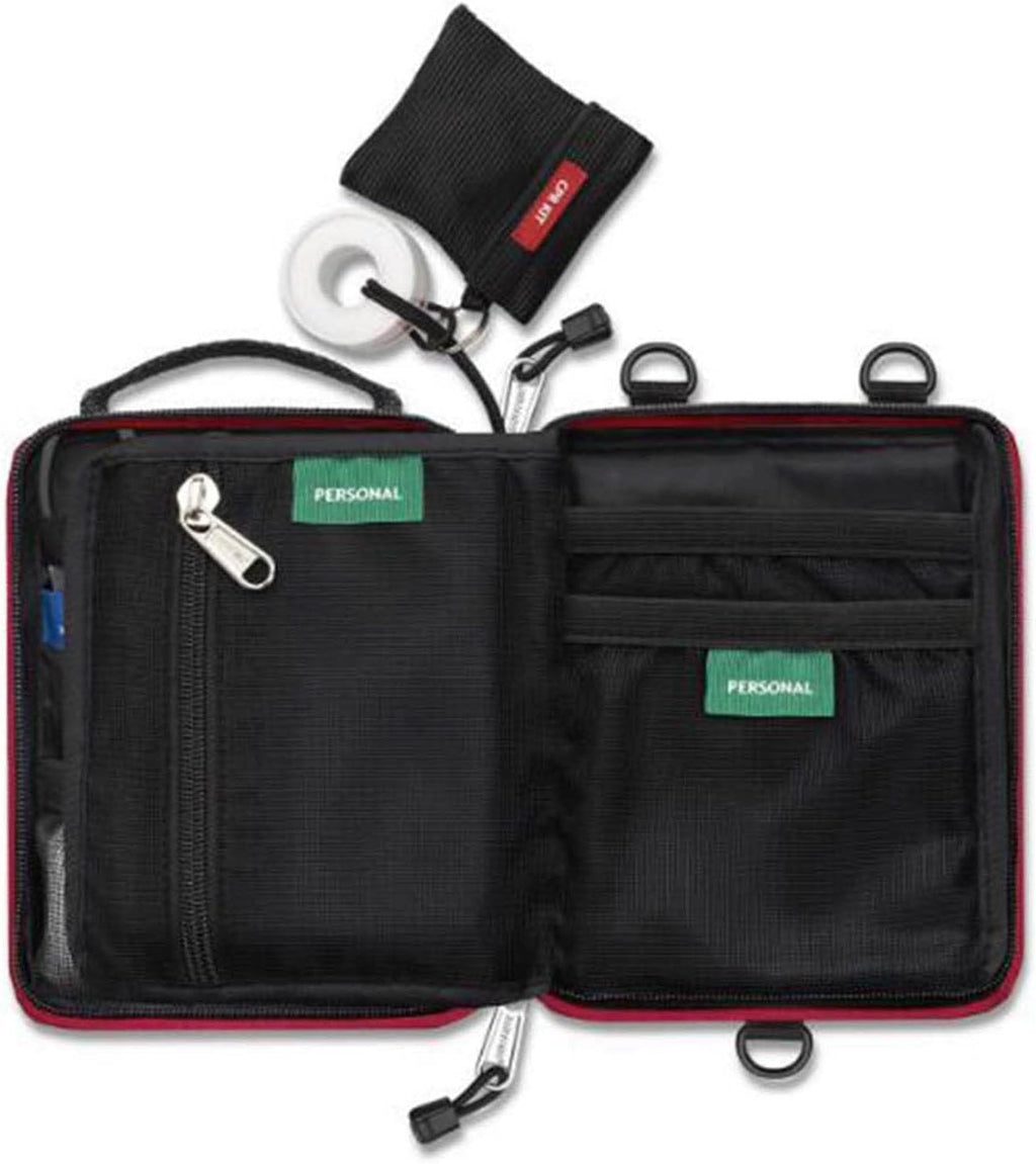 Red First Aid Bag, First Aid Bag, Portable Travel First Aid Kit Mini Medical Bag Drug Pack Storage Bag Empty Small Portable Medicine Outdoor Travel Rescue Bag Pouch Tote
