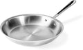 All-Clad D5 5-Ply Brushed Stainless Steel Fry Pan 12 Inch Induction Oven Broiler Safe 600F Pots and Pans, Cookware Silver
