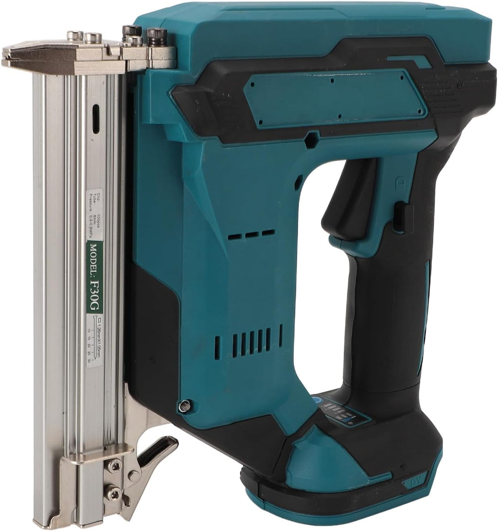 Cordless Brad Nailer, Battery Powered with Depth Adjustment, 100PCS Nail Capacity for Woodworking Upholstery