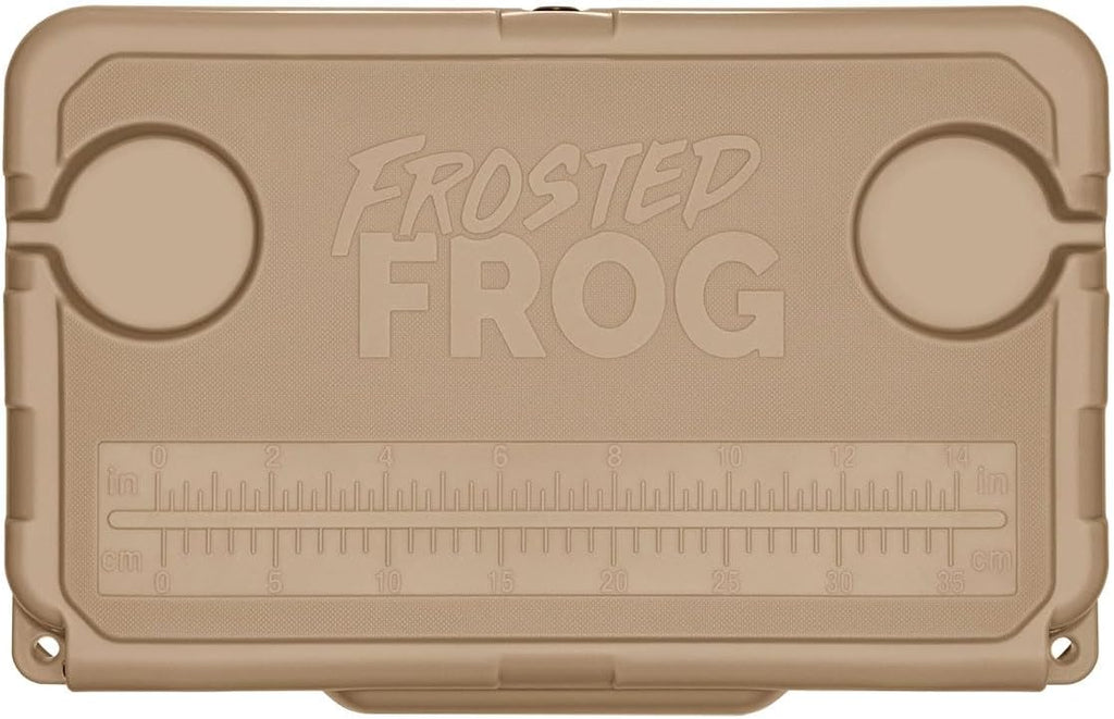 USA Made Frosted Frog 20 Quart Ice Chest Heavy Duty High Performance Roto-Molded Commercial Grade Insulated Cooler